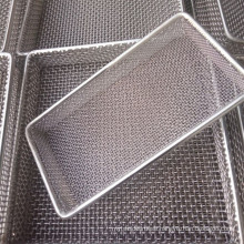 Customized Type 310S Stainless Steel Mesh Basket Used For Industrial Oven
